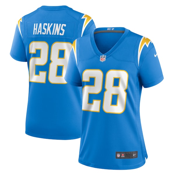 Hassan Haskins Los Angeles Chargers Nike Women's  Game Jersey -  Powder Blue