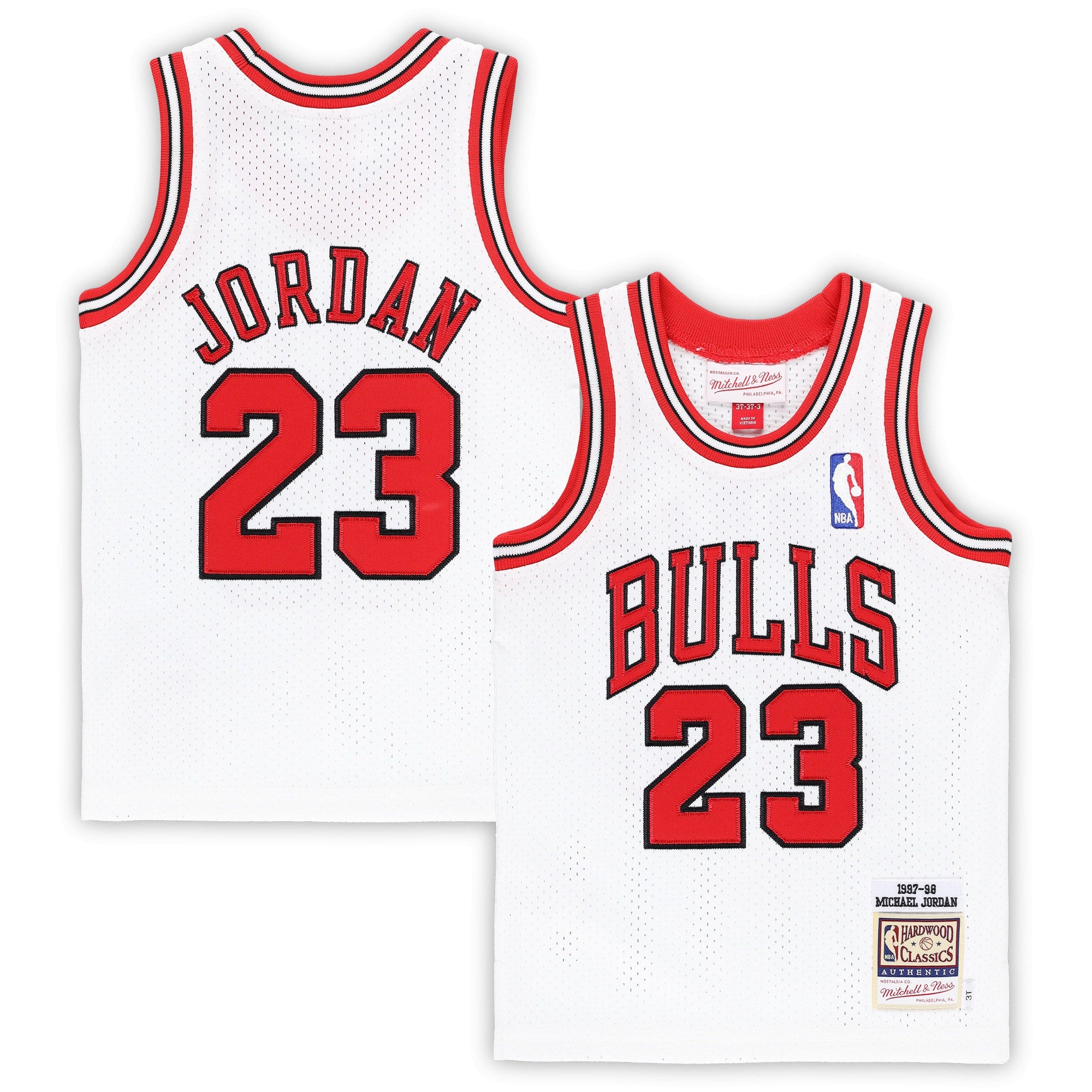 Michael Jordan Chicago Bulls Toddler 1997/98 Hardwood Classics Authentic Jersey - Red/Black/White