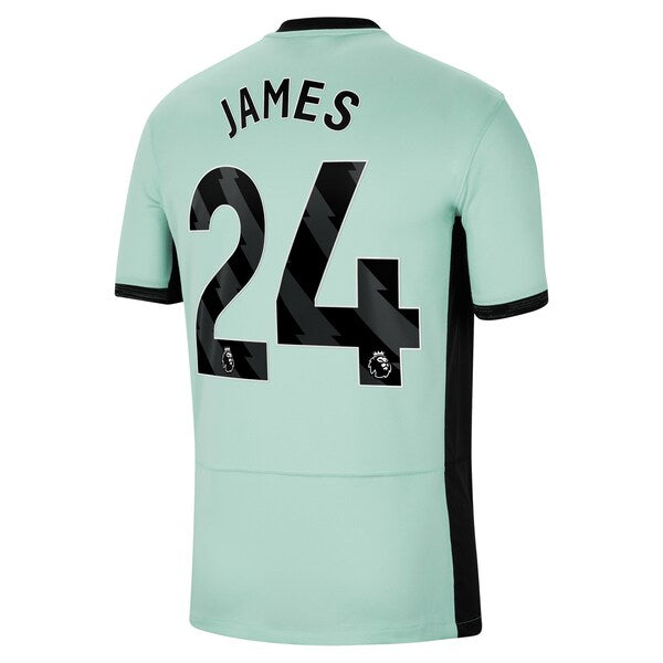 Reece James Chelsea Nike 2023/24 Third Stadium Replica Player Jersey - Mint/Blue/Navy