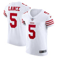 Trey Lance San Francisco 49ers Nike Vapor Elite Jersey - White/Scarlet