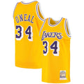 Shaquille O'Neal Los Angeles Lakers 1996/97 Hardwood Classics Authentic Jersey - Gold
