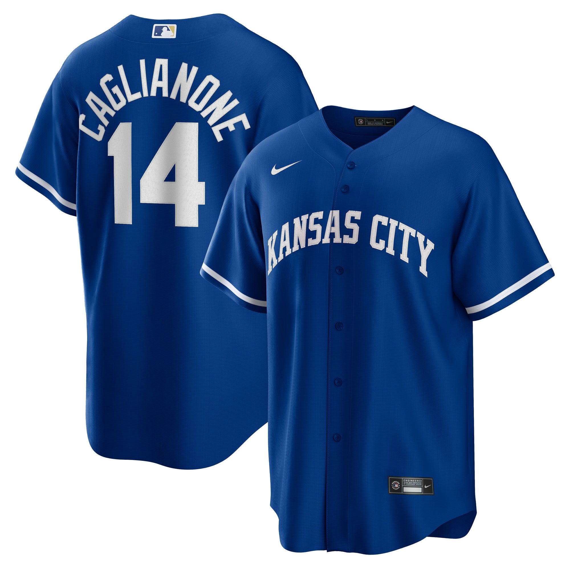 Jac Caglianone Kansas City Royals Nike Home Replica Jersey - White/Royal
