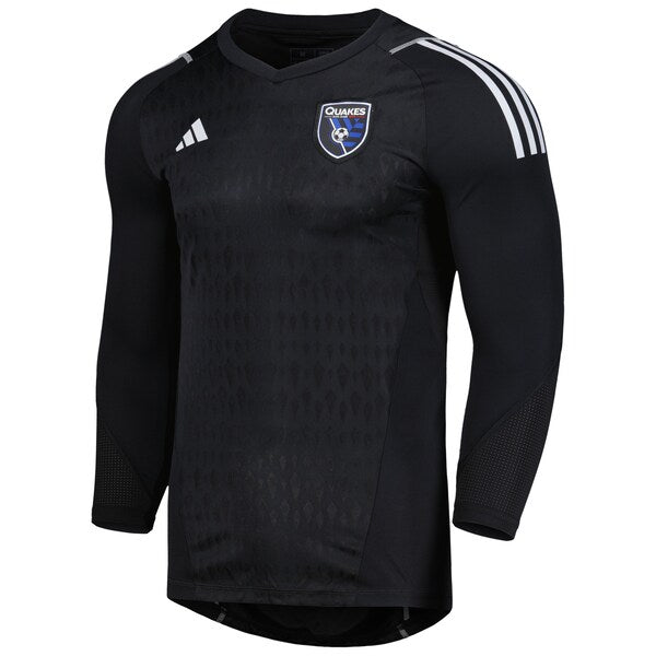 San Jose Earthquakes adidas 2024 Goalkeeper Long Sleeve Replica Jersey - Black