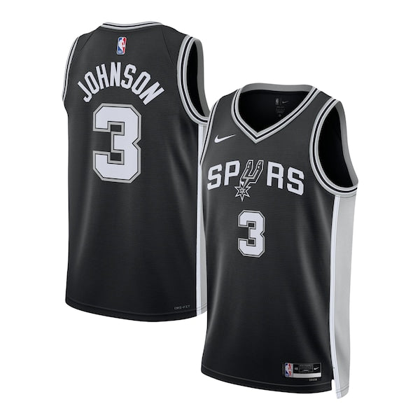 Keldon Johnson San Antonio Spurs Nike Unisex Swingman Jersey - Icon Edition - Black/White