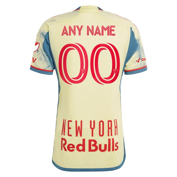 New York Red Bulls adidas 2024 Daniel Patrick Kit Authentic Custom Jersey - Yellow