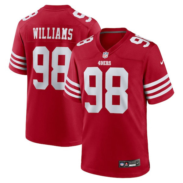 Mykel Williams San Francisco 49ers Nike 2025 NFL Draft First Round Pick Game Jersey - Scarlet