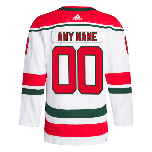 New Jersey Devils adidas 2022/23 Heritage Primegreen Authentic Pro Custom Jersey - White