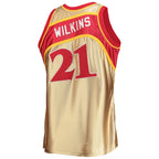 Dominique Wilkins Atlanta Hawks 75th Anniversary 1986/87 Hardwood Classics Swingman Jersey - Gold