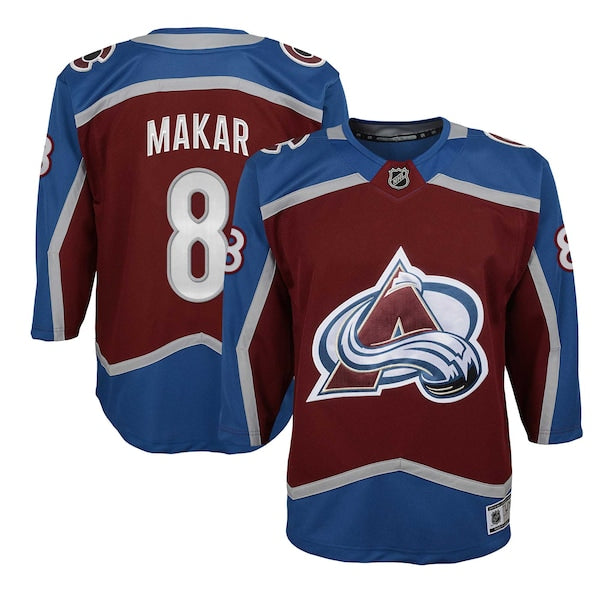 Cale Makar Colorado Avalanche Youth Home Premier Player Jersey - Burgundy