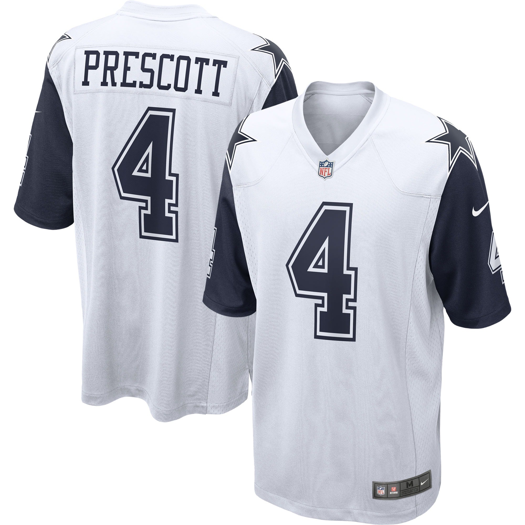 Dak Prescott Dallas Cowboys Nike Alternate Game Team Jersey - Navy/White