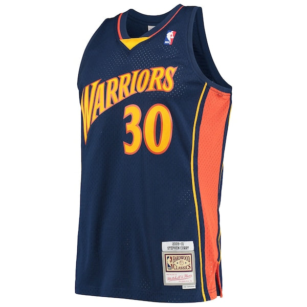 Stephen Curry Golden State Warriors  Hardwood Classics Swingman Jersey - Navy/White