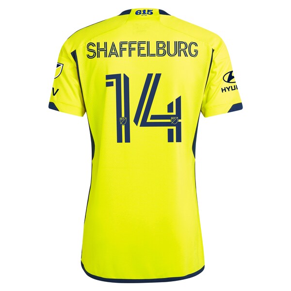 Jacob Shaffelburg Nashville SC adidas 2024 The 615 Kit Authentic Player Jersey - Yellow