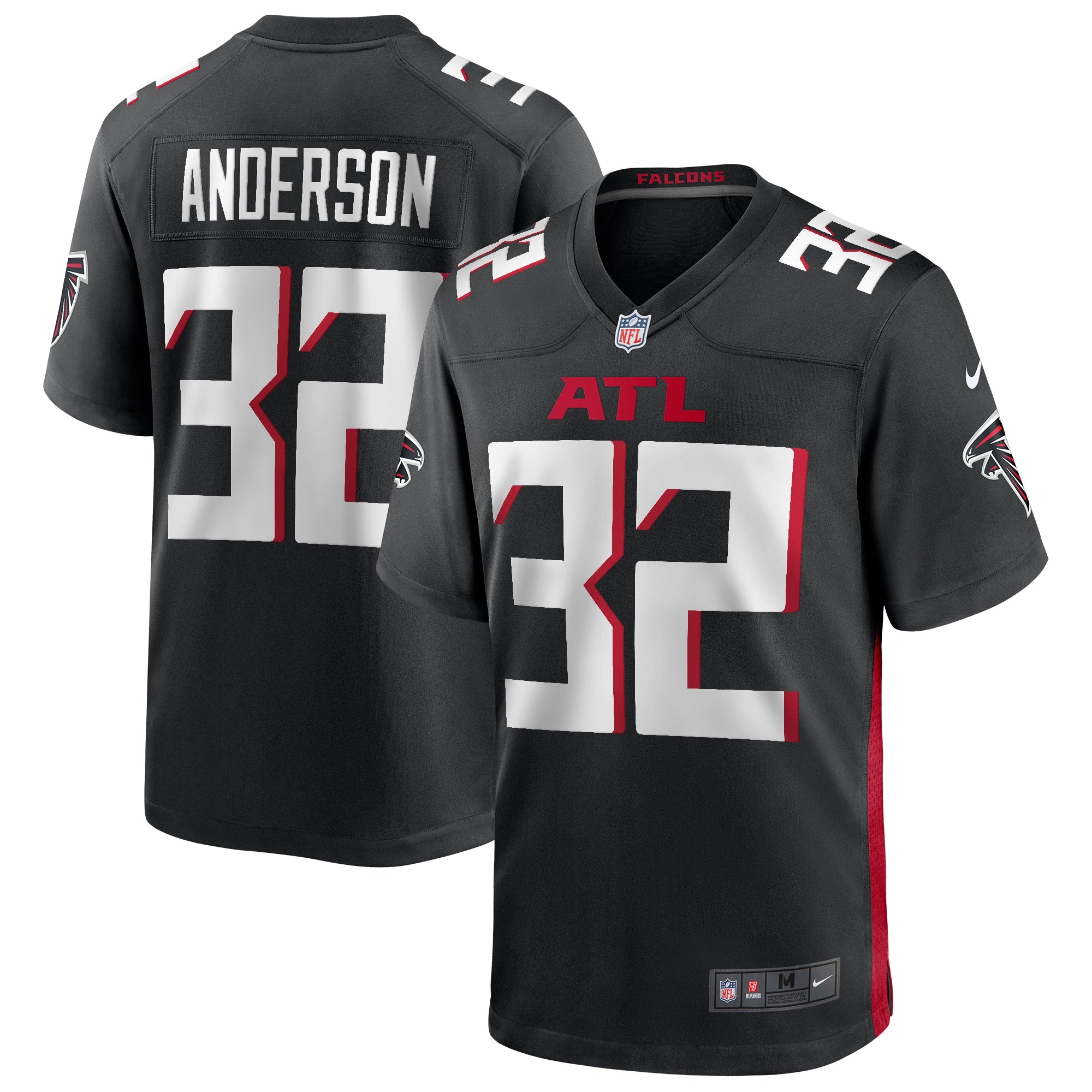 Jamal Anderson Atlanta Falcons Nike Retired Player Alternate Game Jersey - Red/Black