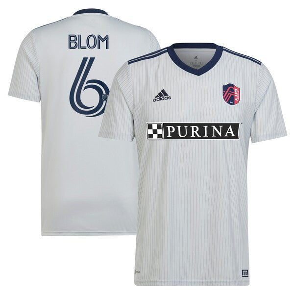 Njabulo Blom St. Louis City SC adidas 2024 The Spirit Kit Replica Jersey - Gray