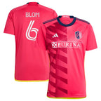 Njabulo Blom St. Louis City SC adidas 2024 CITY Kit Replica Jersey - Red