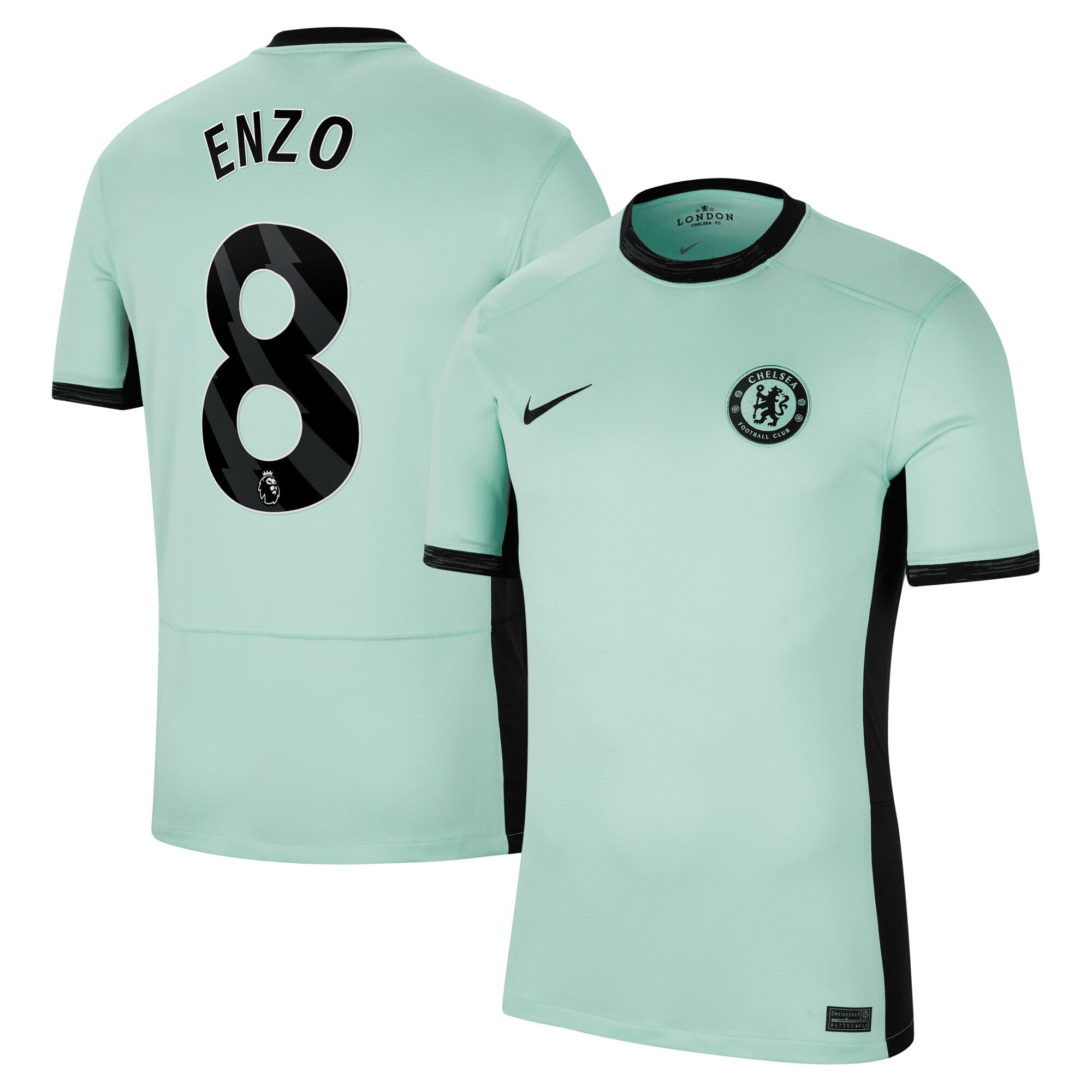Enzo Fernández Chelsea Nike 2023/24 Home Stadium Replica Jersey - Blue/Mint/Navy
