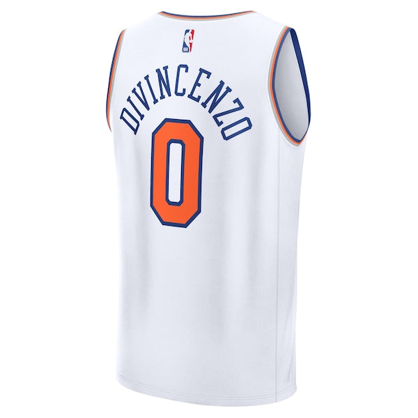 Donte DiVincenzo New York Knicks  Fast Break Replica Player Jersey - Association Edition - White