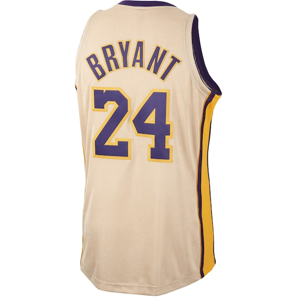 Men's Los Angeles Lakers Kobe Bryant Gold 2008-09 Hardwood Classics Authentic Player Jersey