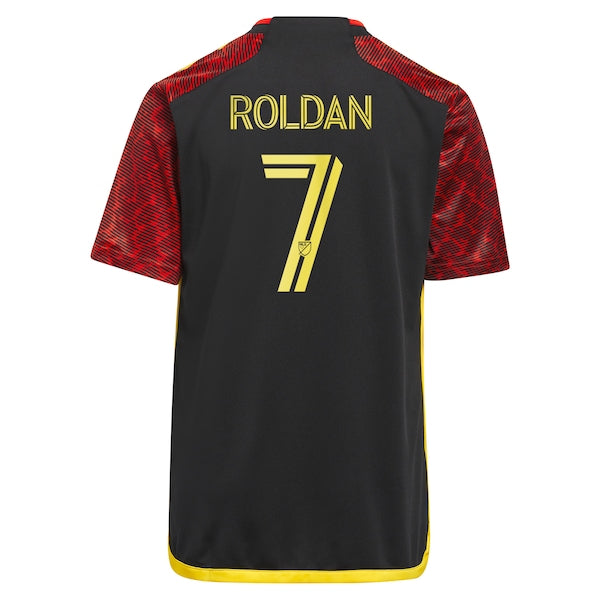 Cristian Roldan Seattle Sounders FC adidas Youth 2024 The Bruce Lee Kit Replica Player Jersey – Red