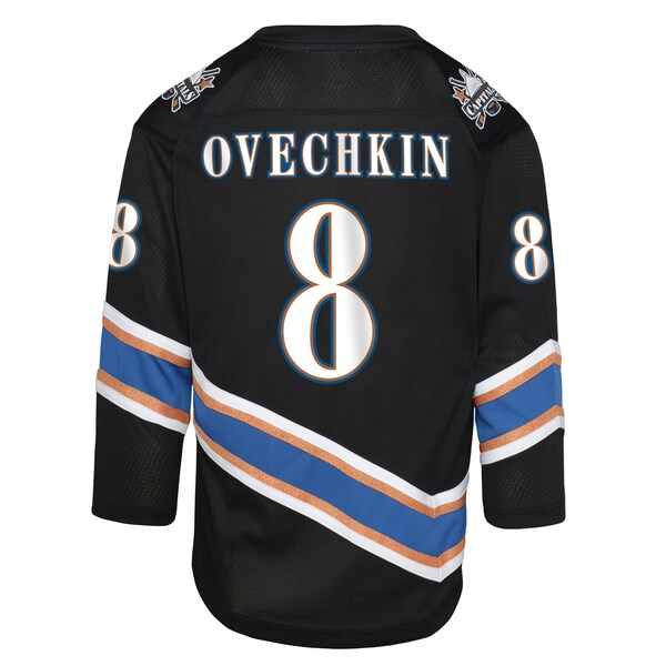 Alexander Ovechkin Washington Capitals Youth Alternate 50th Anniversary Replica Jersey - Black/Navy