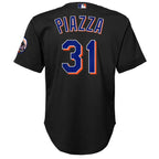 Mike Piazza New York Mets  Toddler Cooperstown Collection Mesh Batting Practice Jersey - Black