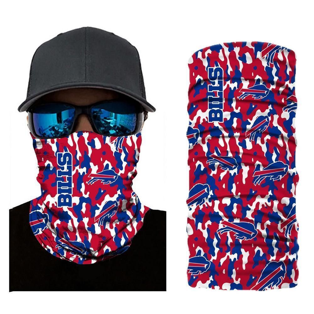CAMO BUFFALO BILLS FACE MASK BANDANAS