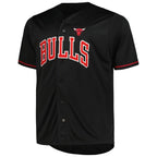Chicago Bulls Profile Big & Tall Pop Jersey - Black