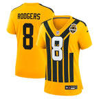 Aaron Rodgers Pittsburgh Steelers Nike Women's Alternate 1933 Throwback Game Jersey - Gold/Black