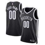 Brooklyn Nets Nike Unisex Swingman Custom Jersey Black - Icon Edition
