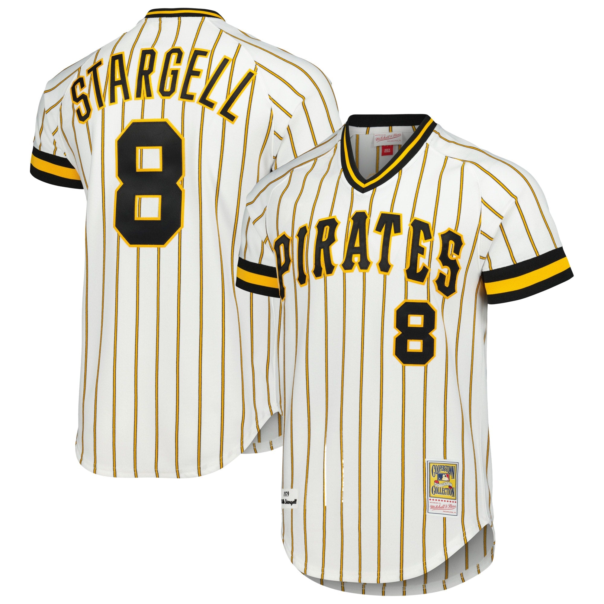 Willie Stargell Pittsburgh Pirates  1979 Throwback Authentic Jersey - Gold/White