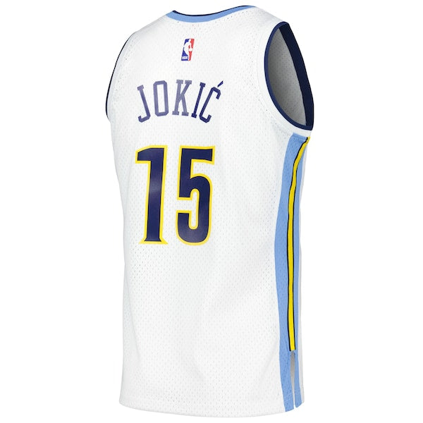 Nikola Jokic Denver Nuggets 2016/17 Throwback Swingman Jersey - White