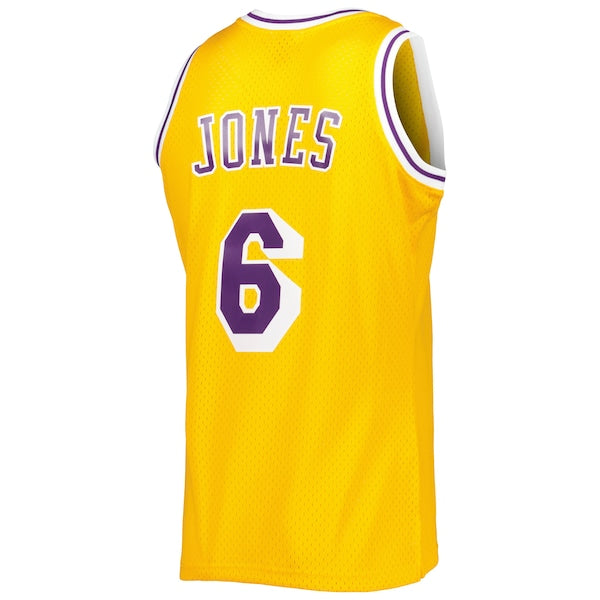 Eddie Jones Los Angeles Lakers 1996/97 Hardwood Classics Swingman Jersey - Gold