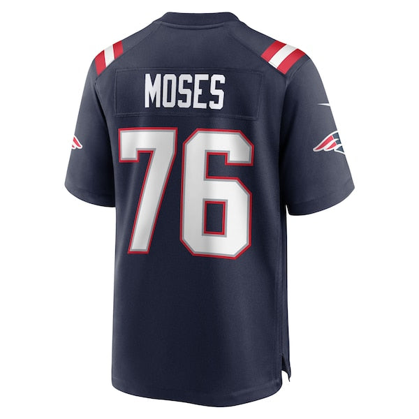 Morgan Moses New England Patriots Nike Team Game Jersey -  Navy