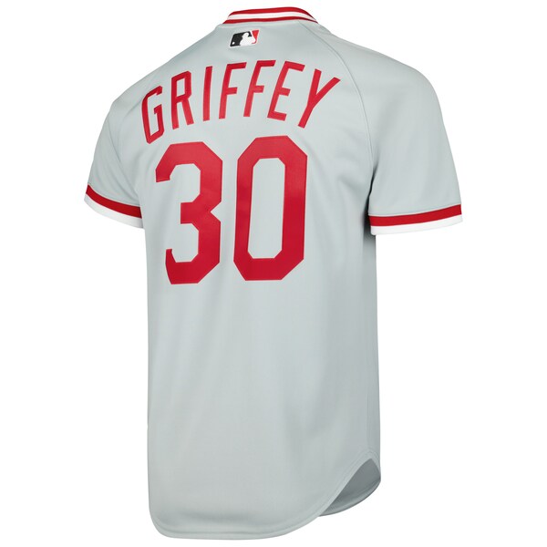 Ken Griffey Jr. Cincinnati Reds 2004 Cooperstown Collection Authentic Throwback Jersey - Gray