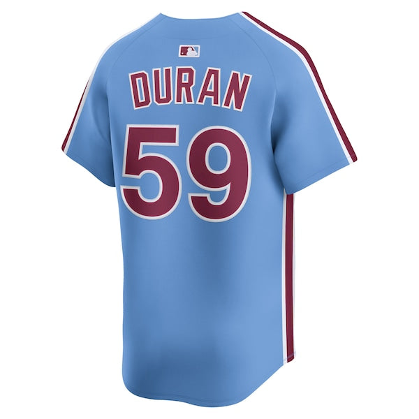 Jhoan Duran Philadelphia Phillies Nike Alternate Limited Player Jersey - Light Blue/White