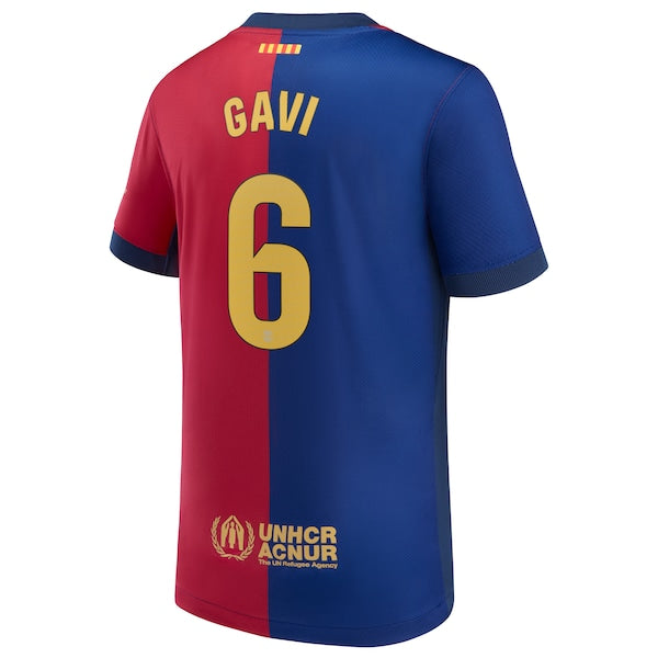 Gavi Barcelona Nike Youth 2024/25 Home Replica Player Jersey - Royal