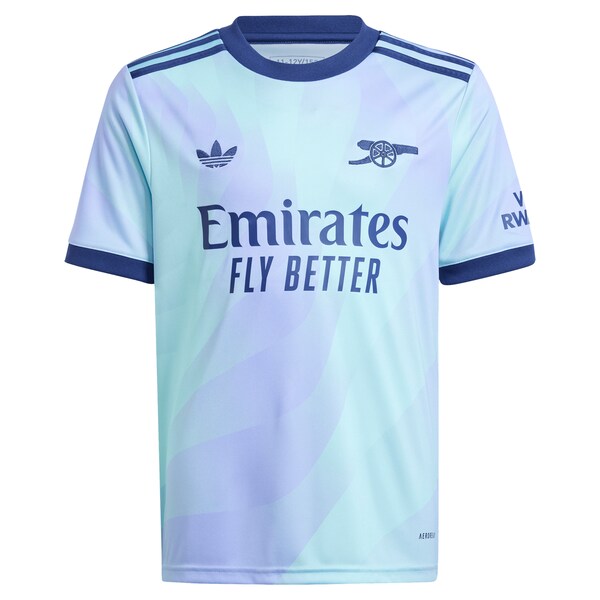 Arsenal adidas Originals Youth 2024/25 Third Replica Jersey - Aqua