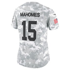 Patrick Mahomes Kansas City Chiefs Nike Women's 2024 Salute to Service Limited Jersey - Arctic Camo