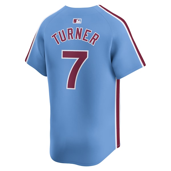 Trea Turner Philadelphia Phillies Nike Alternate Limited Player Jersey – Light Blue