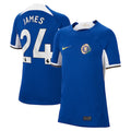 Reece James Chelsea Nike Youth 2023/24 Home Stadium Replica Jersey - Blue