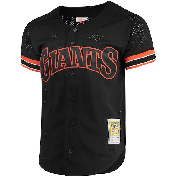 Matt Williams San Francisco Giants Cooperstown Collection Mesh Batting Practice Button-Up Jersey - Black