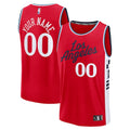 LA Clippers  Youth Fast Break Custom Replica Jersey - Red  - Statement Edition/White/Navy