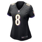 Lamar Jackson Baltimore Ravens Nike Women's Alternate Game Jersey -  Black