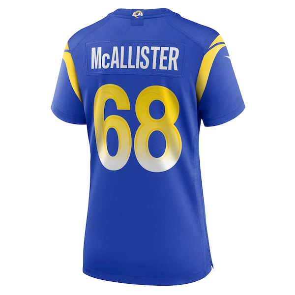 Mike McAllister Los Angeles Rams Nike Women's Home Game Jersey - Royal
