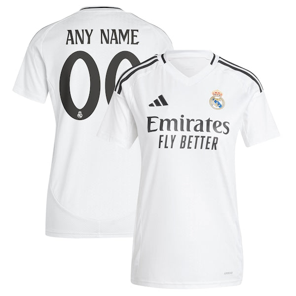 Los Merengues adidas Women's 2024/25 Home Replica Custom Jersey - White