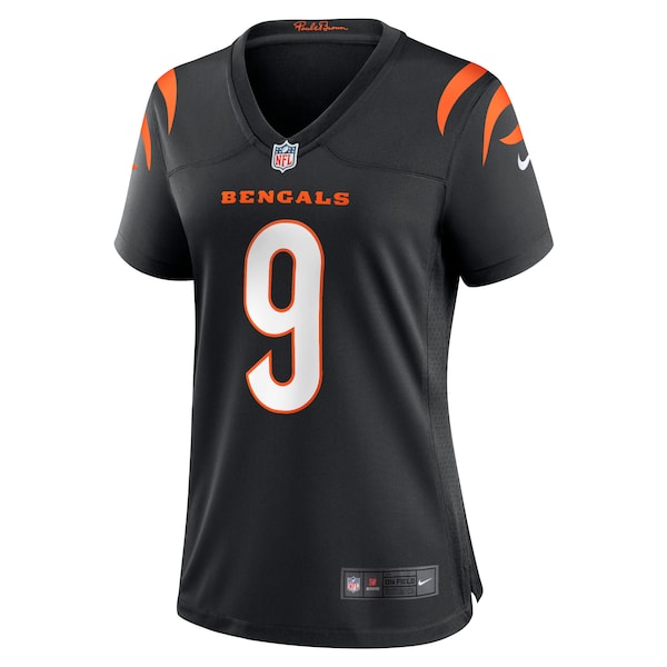 Joe Burrow Cincinnati Bengals Women's Nike Player Game Jersey - Black/Orange