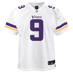 J.J. McCarthy Minnesota Vikings Nike Youth Game Jersey - White