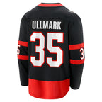 Linus Ullmark Ottawa Senators  Home Premier Breakaway Player Jersey - Black