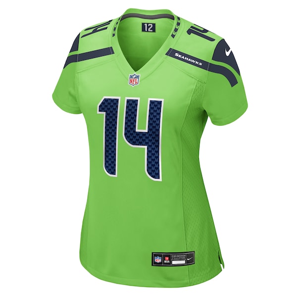 DK Metcalf Seattle Seahawks Nike Women's  Game Jersey - Neon Green
