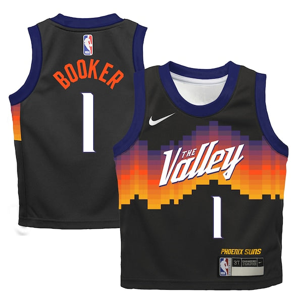 Devin Booker Phoenix Suns Nike Preschool 2025/26 City Edition Swingman Jersey - Black